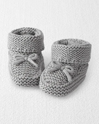 Baby Organic Cotton Crochet Booties