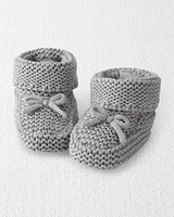 Baby Organic Cotton Crochet Booties
