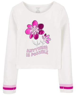 Anything Is Possible Floral Long-Sleeve Tee