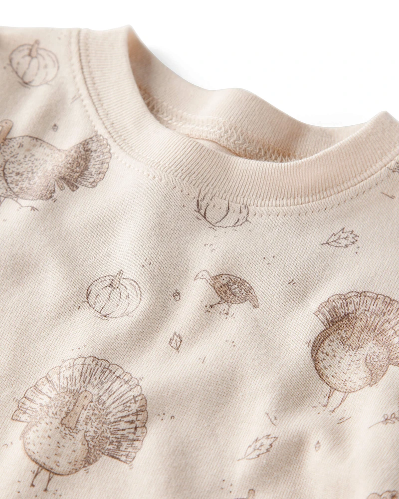 Baby Organic Cotton Pyjamas Autumn Grove Print