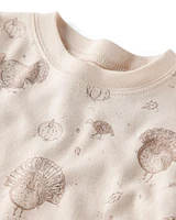 Baby Organic Cotton Pyjamas Autumn Grove Print