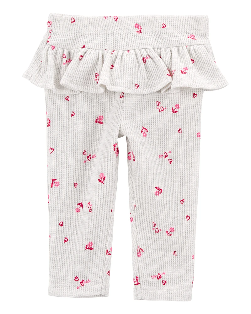 Baby 2-Piece Floral Valentine's Day Bodysuit Pant Set