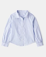Kid 2-Piece Button-Front Shirt & Sweater Vest Top