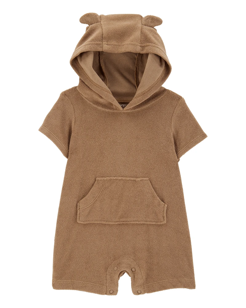 Baby Bear Hood Fastening Romper