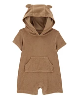 Baby Bear Hood Fastening Romper