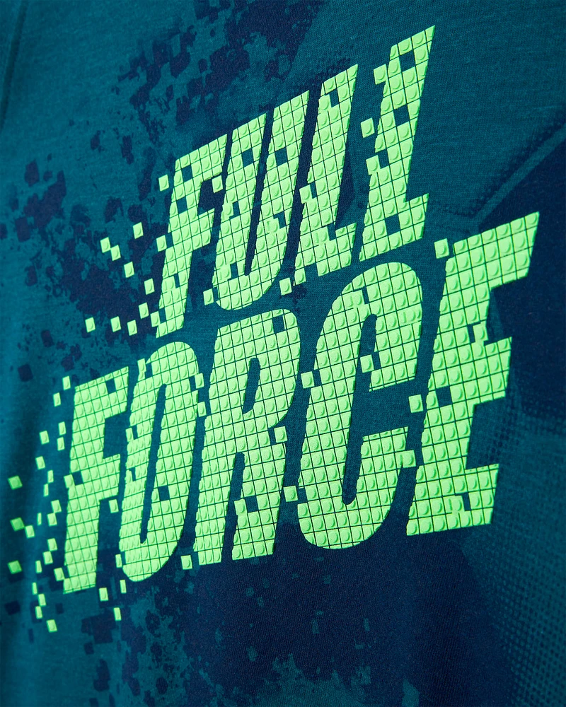 Kid Soccer Long-Sleeve Tee - Green