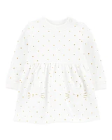 Baby Polka Dot Fleece Dress