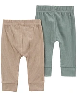 Baby 2-Pack Pull-On Drop Needle Pants