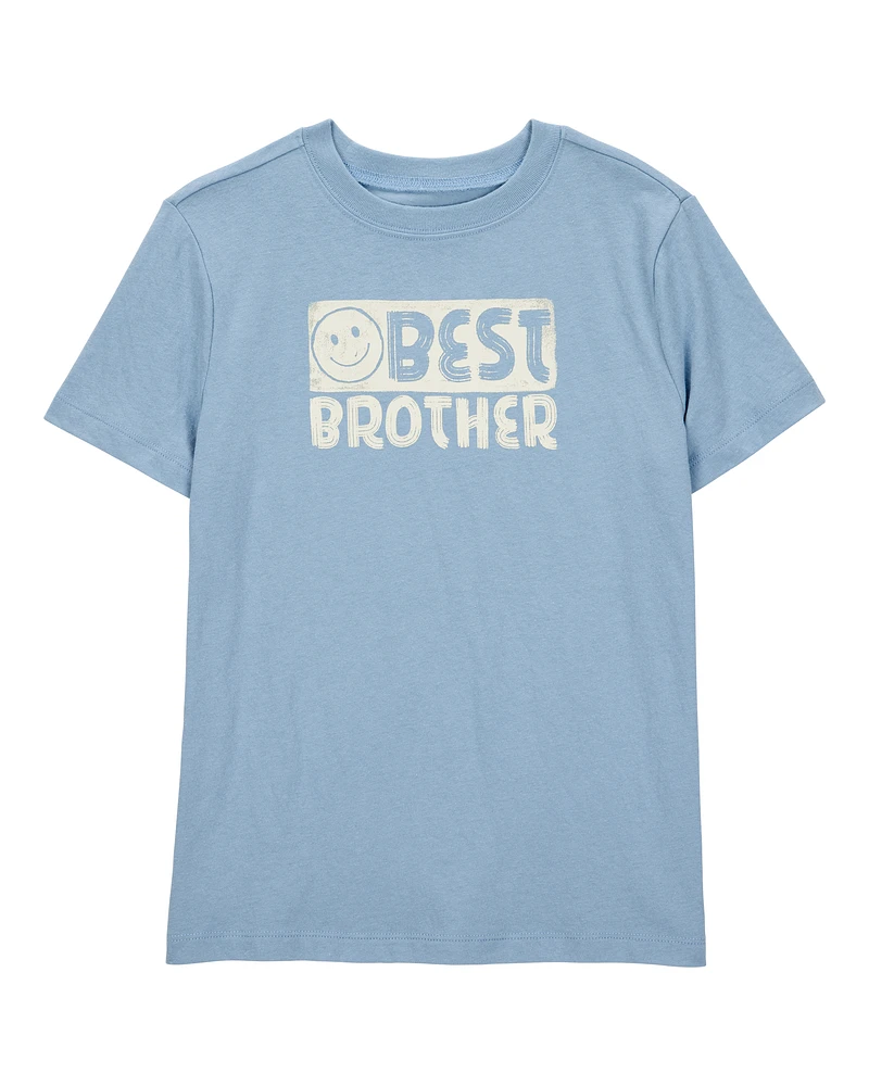 Kid Best Brother Short-Sleeve Graphic Tee - Blue