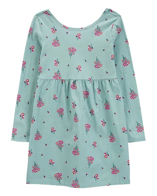 Kid Floral Jersey Dress