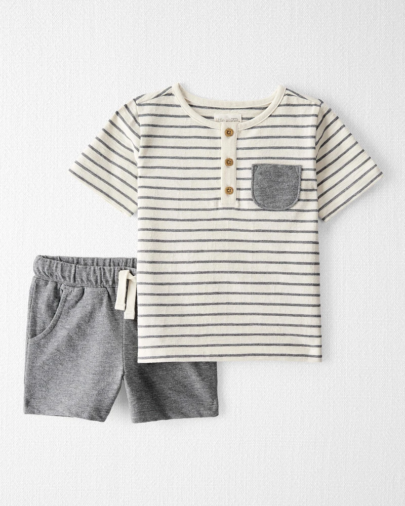Toddler 2-Piece Shorts Set Made With Organic Cotton