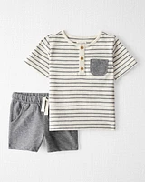 Toddler 2-Piece Shorts Set Made With Organic Cotton
