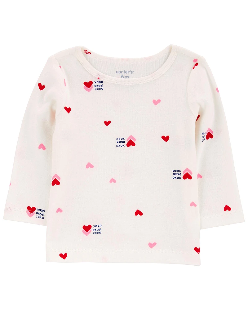 Baby 3-Piece Heart Print Jumper Set