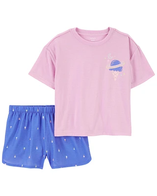 2-Piece Ice Cream Loose Fit Pyjama Set