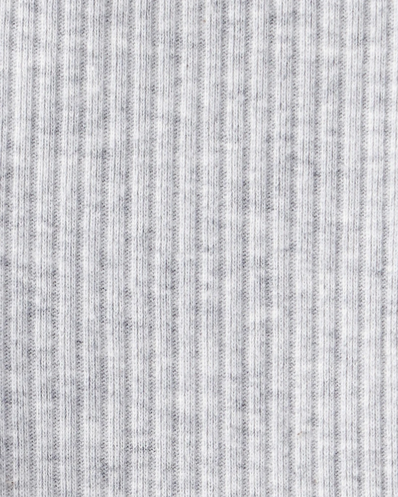 Baby Girl Knit Pull-On Pants - Grey