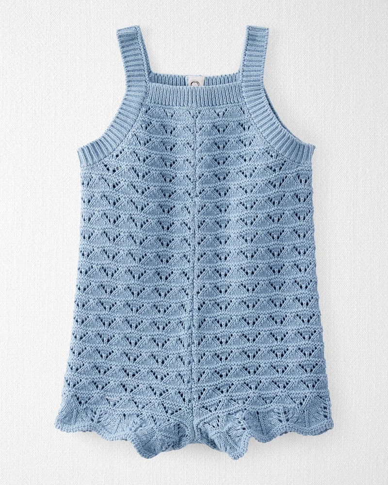 Baby Organic Cotton Pointelle Romper