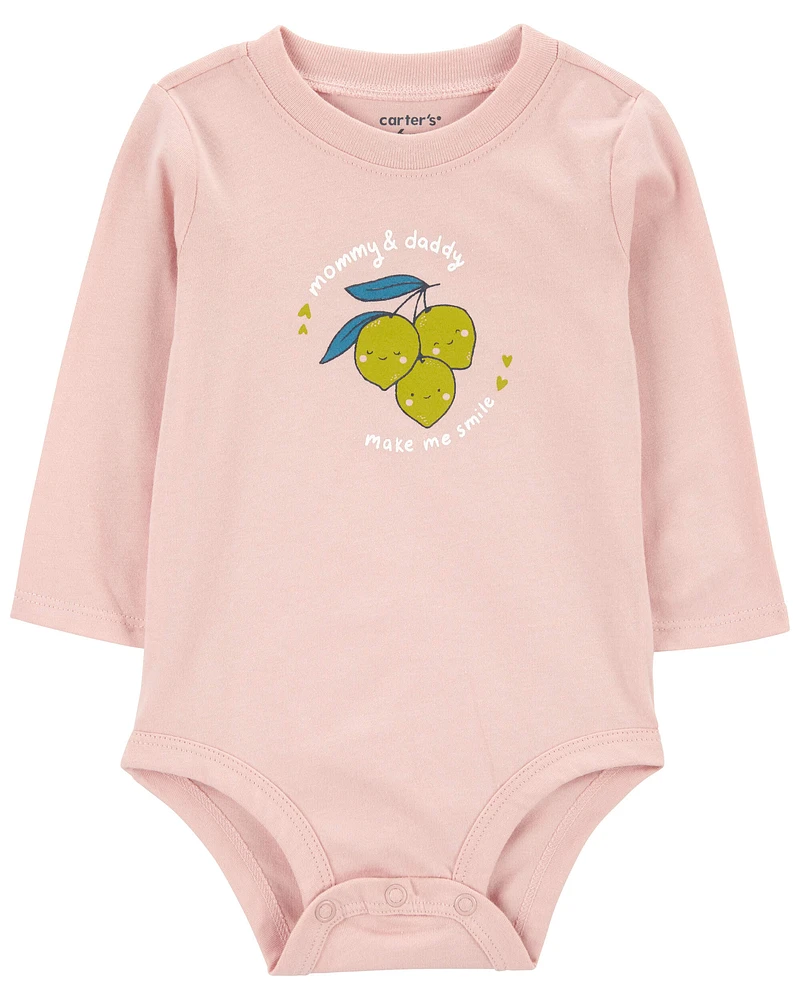 Lemons Mommy & Daddy Long-Sleeve Bodysuit