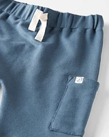 Toddler 2-Pack Organic Cotton Pants - Deep Teal/Heather Grey