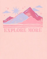 Kid Waffle Knit Long-Sleeve Tee - Pink