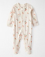 Baby Organic Cotton Fruit-Print Sleep & Play Pyjamas