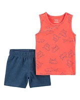 Toddler 2-Piece Shark Tank & Pull-On Short Set