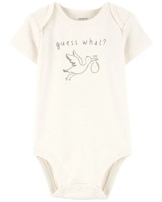 Baby Stork Announcement Bodysuit