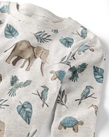 Toddler Safari Print Organic Cotton 2-Piece Pyjamas