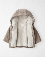 Baby Sherpa Lined Corduroy Jacket Made with Organic Cotton and Recycled Materials