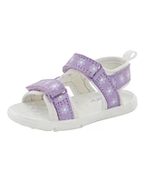 Every Step® First Walker Floral Sandals - Purple/White