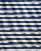 Baby Organic Cotton Waffle Knit Romper Stripes