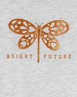 Kid Glitter Dragonfly Graphic Tee