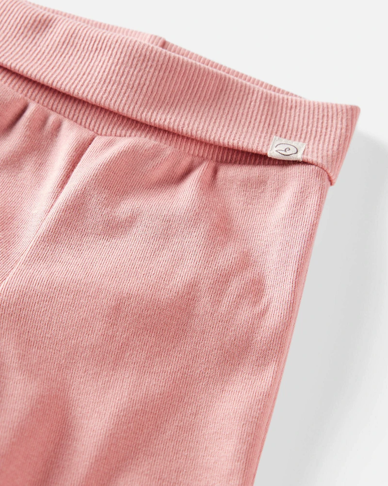 Baby Girl 2-Pack Organic Cotton Grow-With-Me Joggers