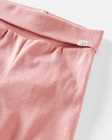 Baby Girl 2-Pack Organic Cotton Grow-With-Me Joggers