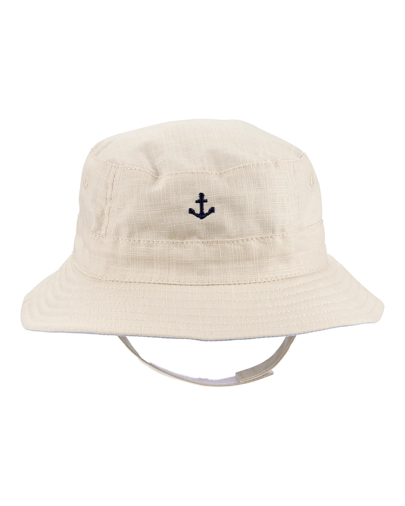 Baby Anchor Bucket Hat - Tan