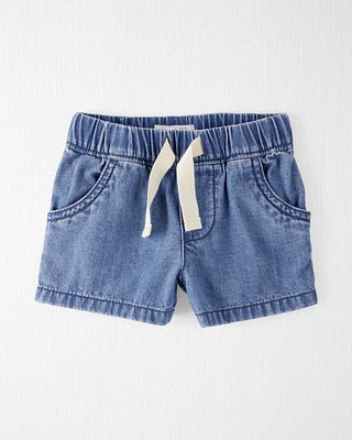Baby Organic Cotton Chambray Shorts