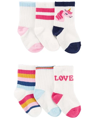 Baby 6-Pack Crew Socks