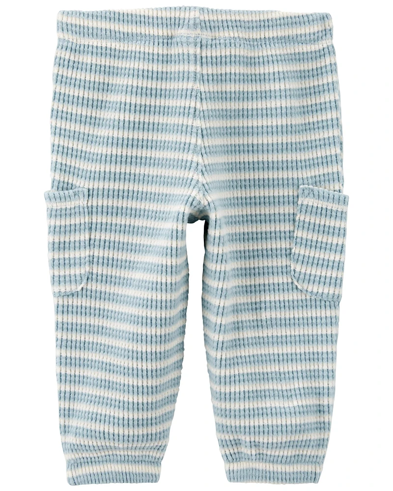 Baby Striped Pull-On Thermal Pants