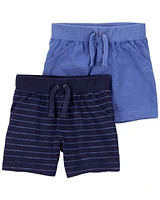 2-Pack Pull-On Shorts