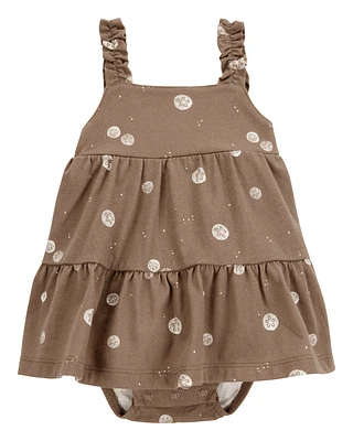 Baby Sand Dollar Tiered Sunsuit
