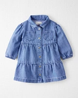 Baby Organic Cotton Chambray Dress