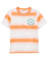 Toddler Striped Jersey Henley