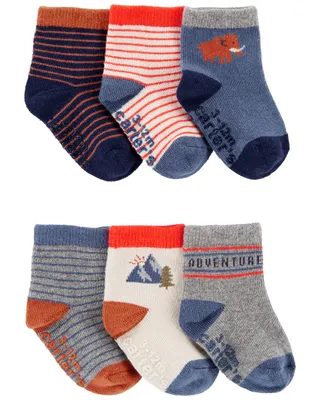 Emballage de 6 paires chaussons
