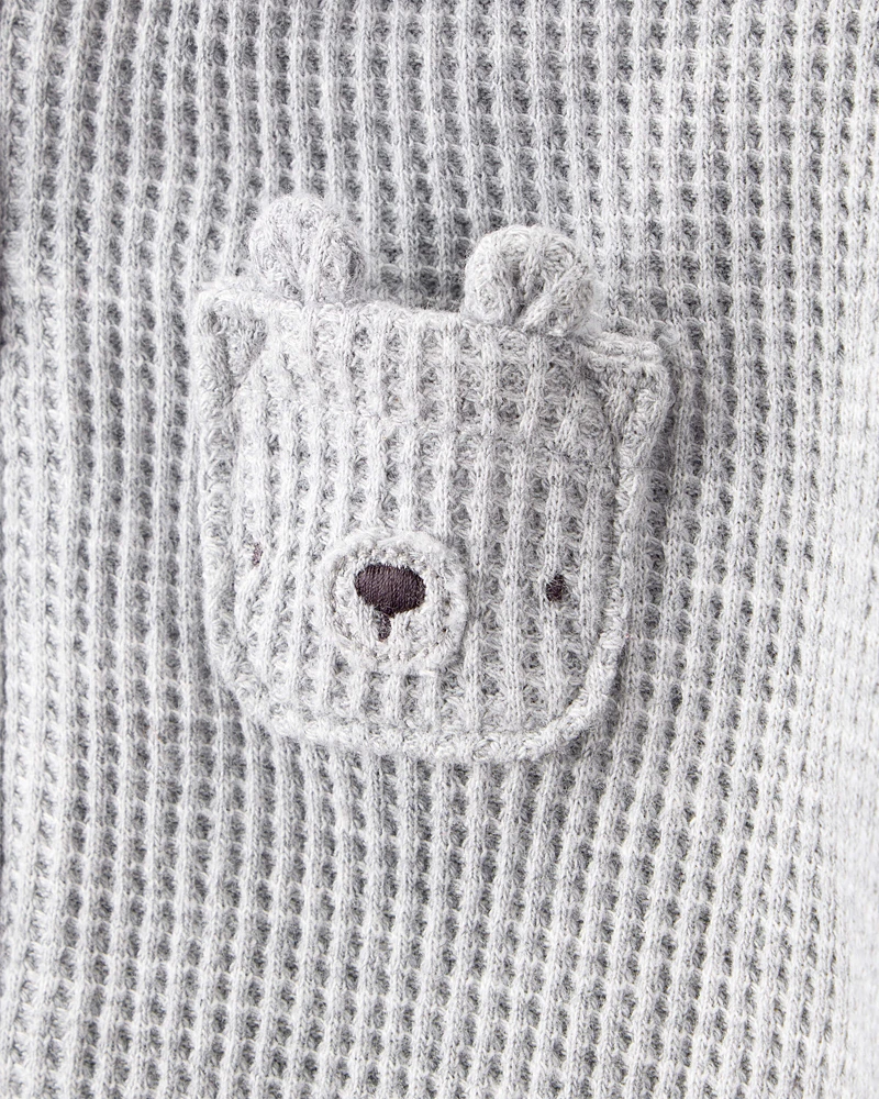 Baby 3-Piece Thermal Bear Little Cardigan Set