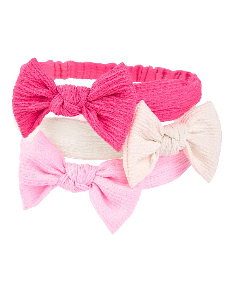 Baby 3-Pack Headwraps - Pink