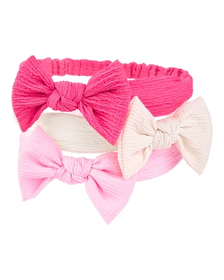 Baby 3-Pack Headwraps - Pink