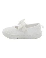 Every Step® First Walker Eyelet Mary Jane Sneakers - White