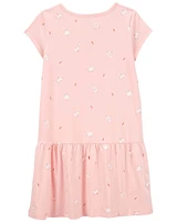 Bunny Print Soft Cotton Dress