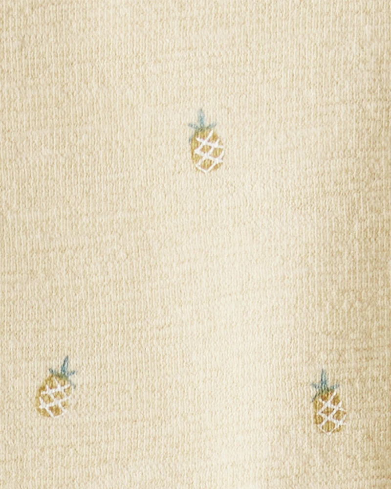 Girls 2-Piece Pineapple-Print Set Made with Organic Cotton