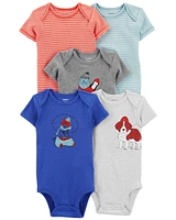 Baby 5-Pack Short-Sleeve Bodysuits