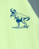 Kid 2-Piece Dinosaur Rashguard & Swim Trunk Set